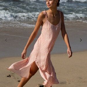 Billabong Pink Floral Midi Dress